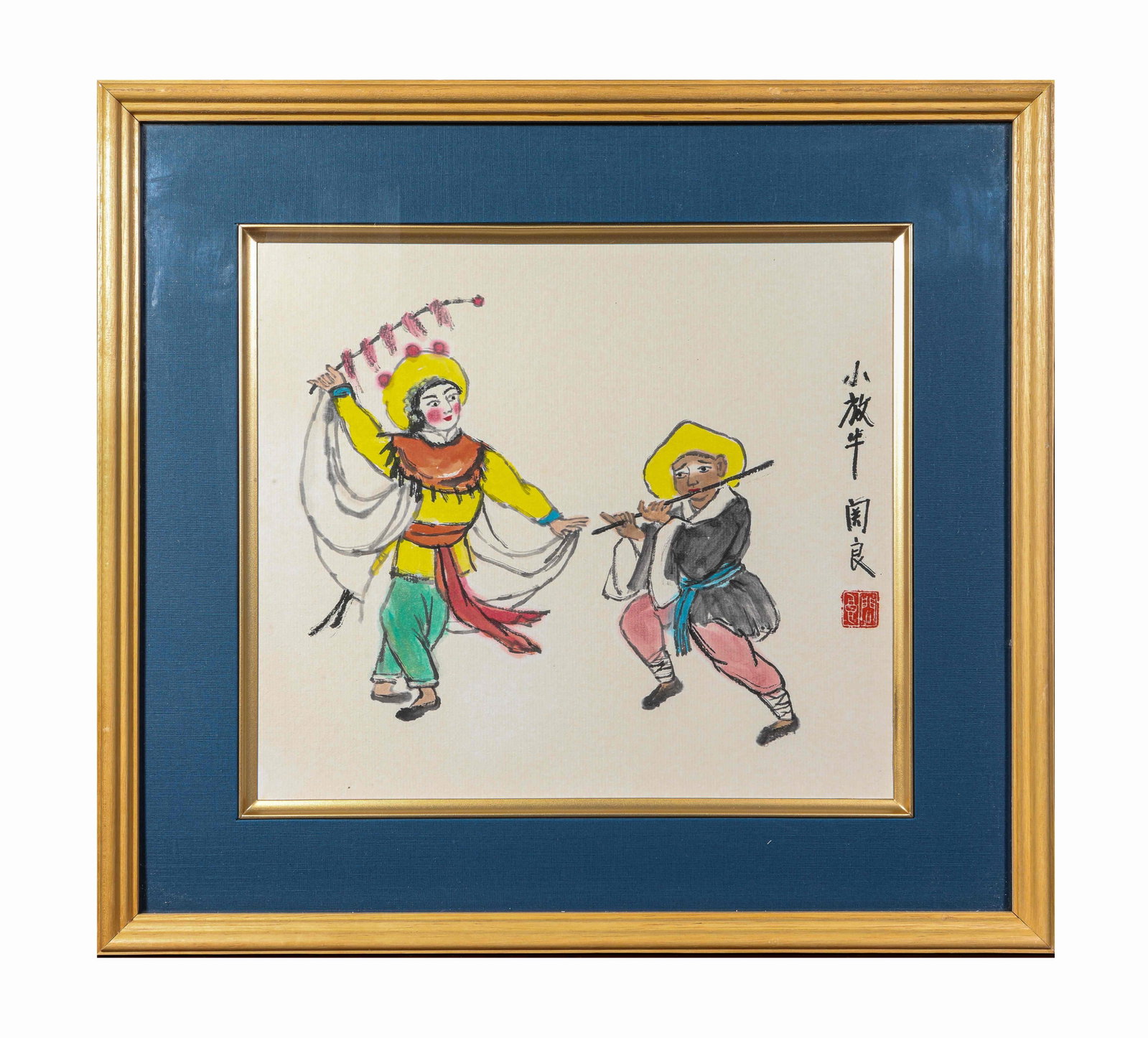 Guan Liang (1900-1986), attributed to, Figures (1 of 5)