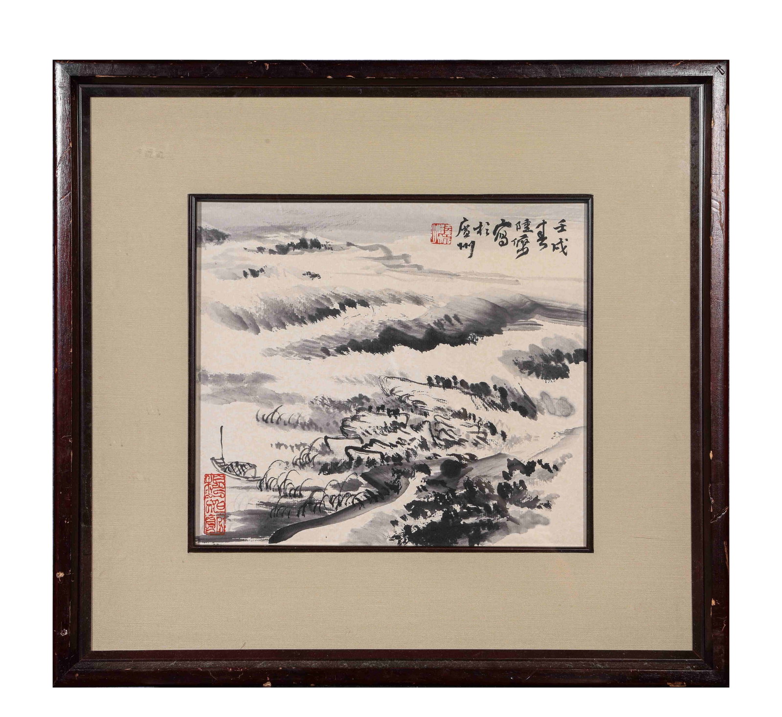 Lu Yanshao (1909-1993), attributed to, Ink Landscape (1 of 5)