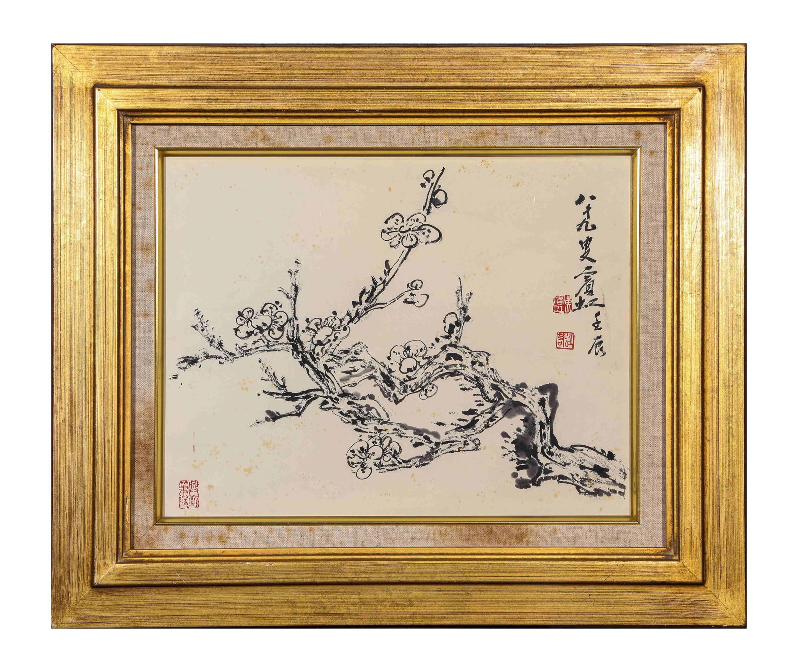 Huang Binhong (1865-1955), attributed to, Plum Blossoms (1 of 6)
