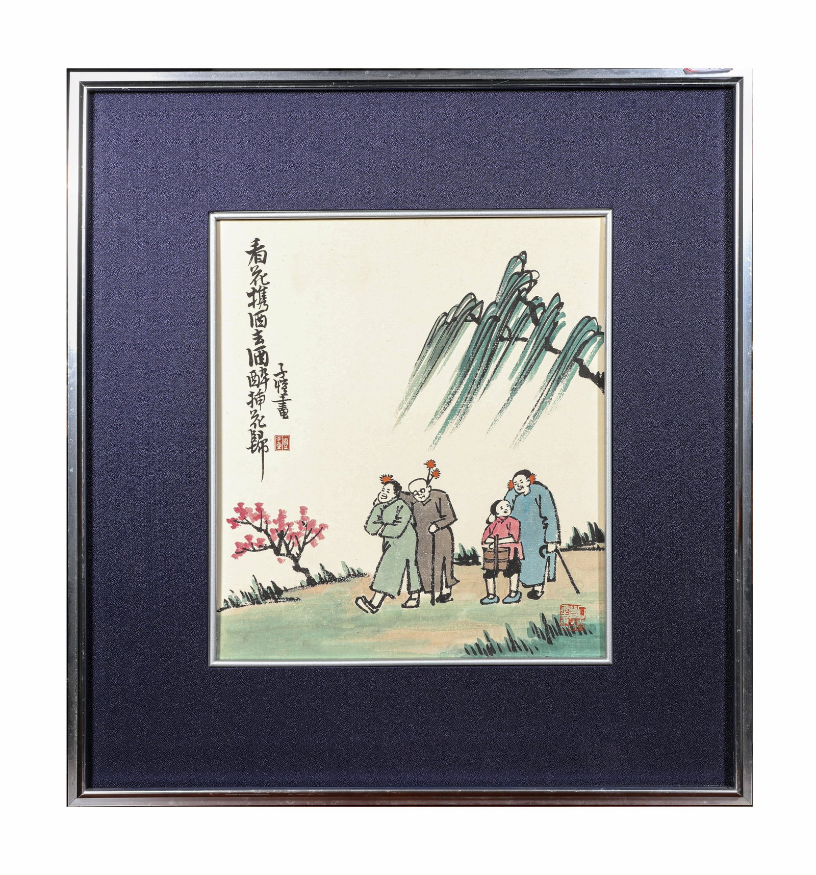 Feng Zikai (1898-1975), attributed to, Figures (1 of 5)