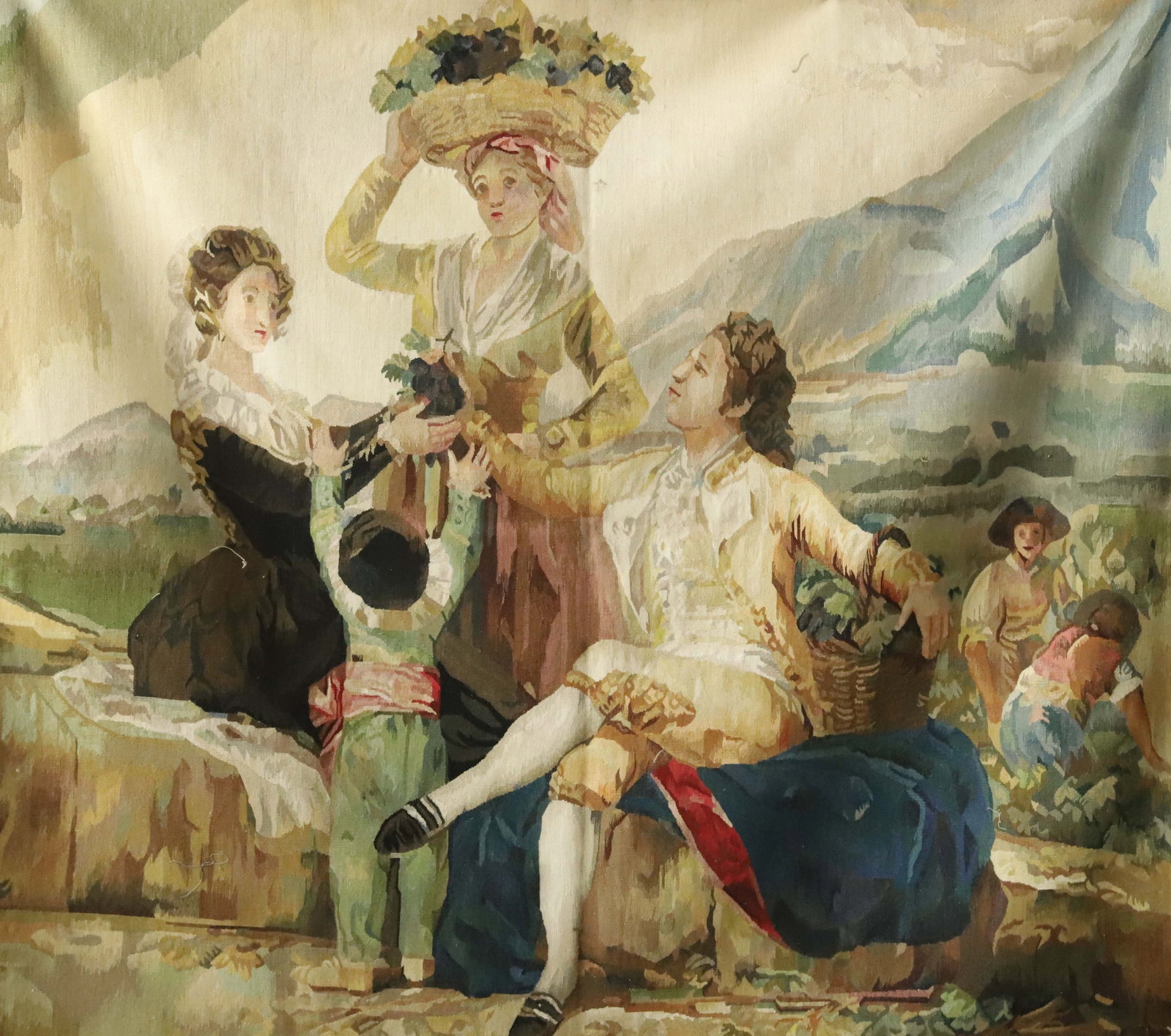 Tapestry: Tapestry WOOL and SILK,1.38x1.55 M, 4.53x5.1 FT,WT:2kg