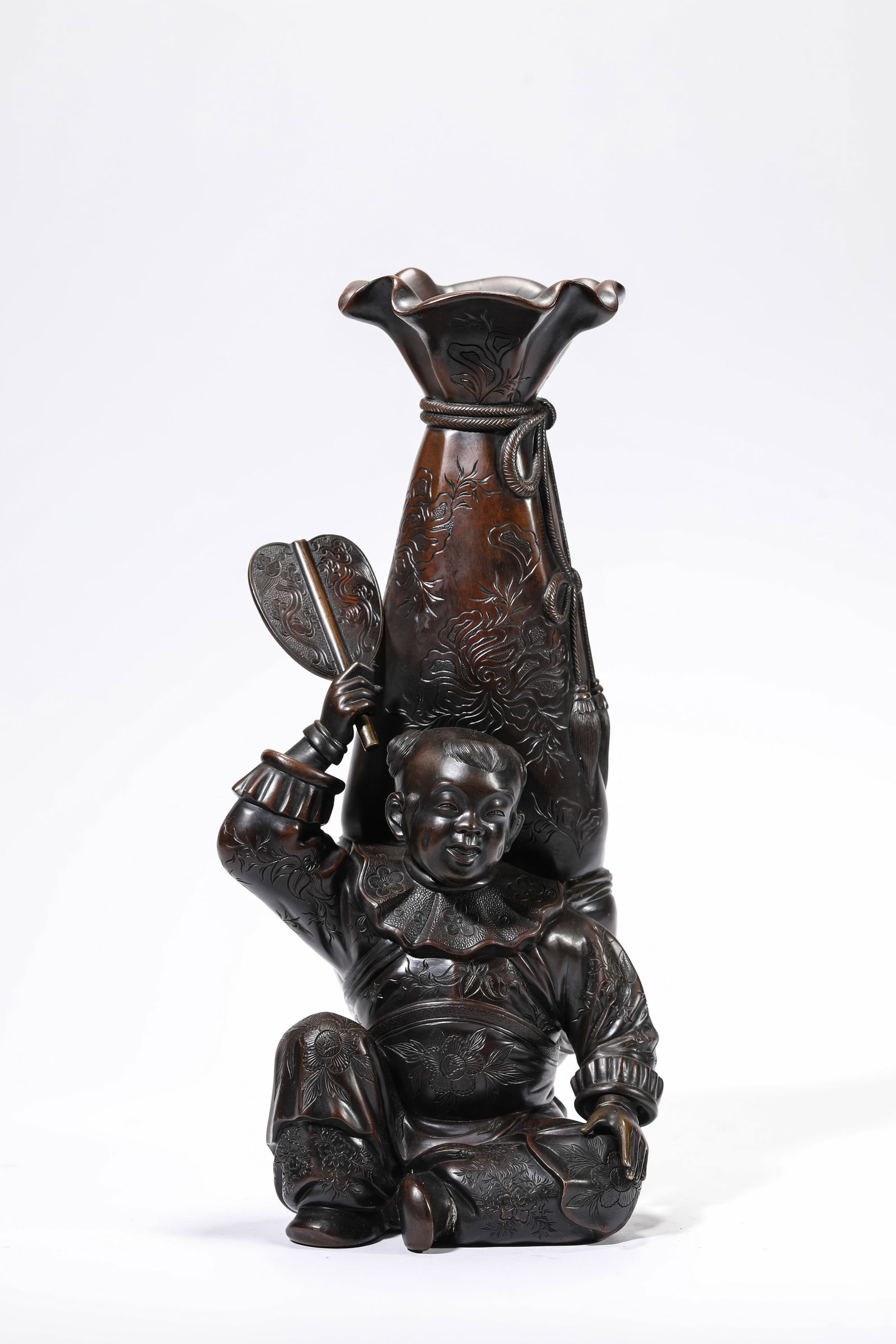 A Bronze 'Figural' Vase (1 of 7)