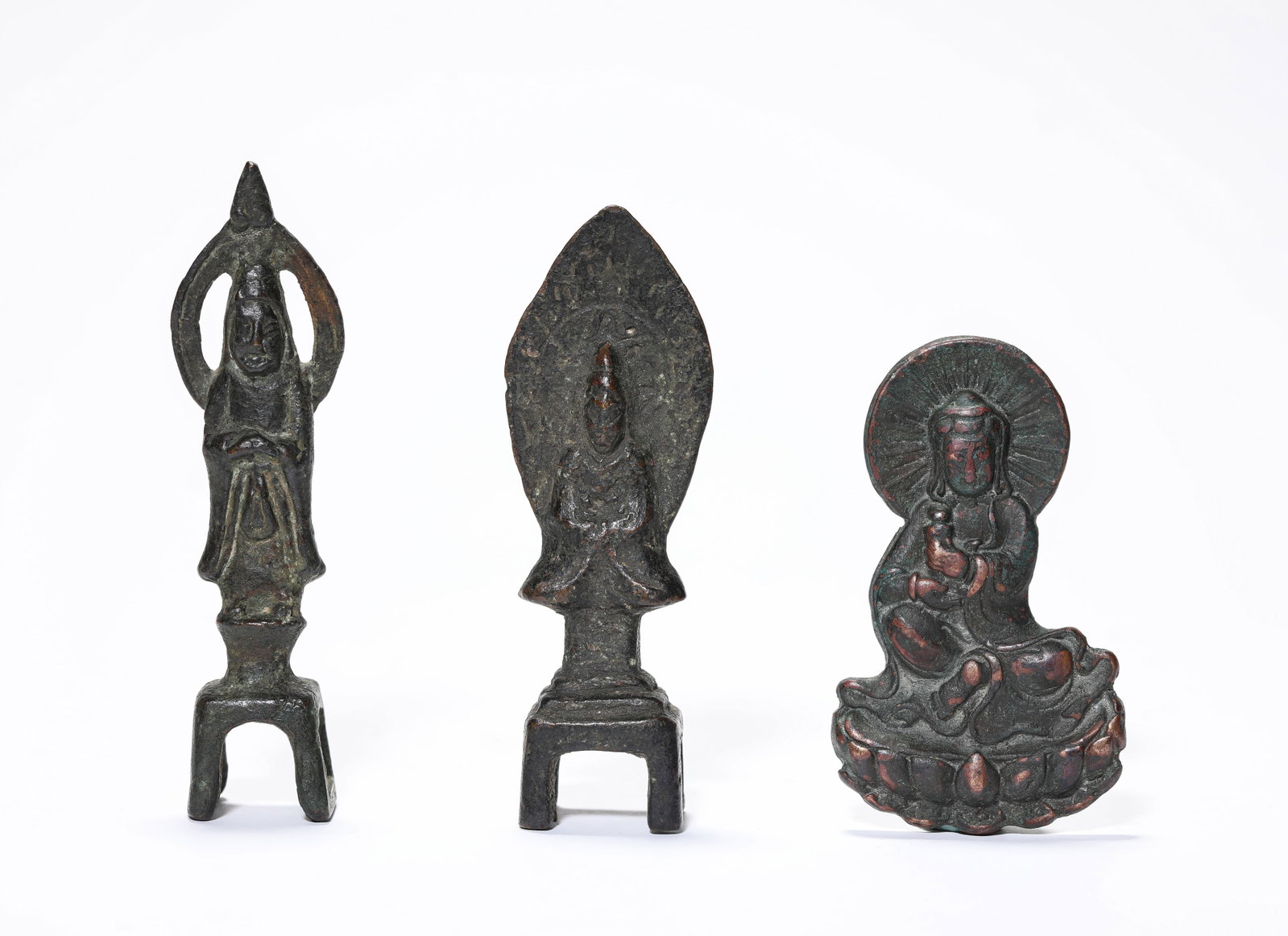 A Group of Bronze Figures of Buddha (1 of 8)