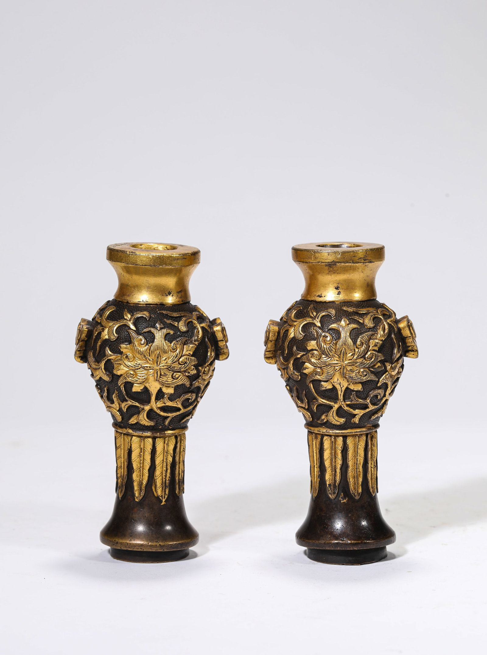 A Pair of Gilt-Bronze Vases (1 of 5)