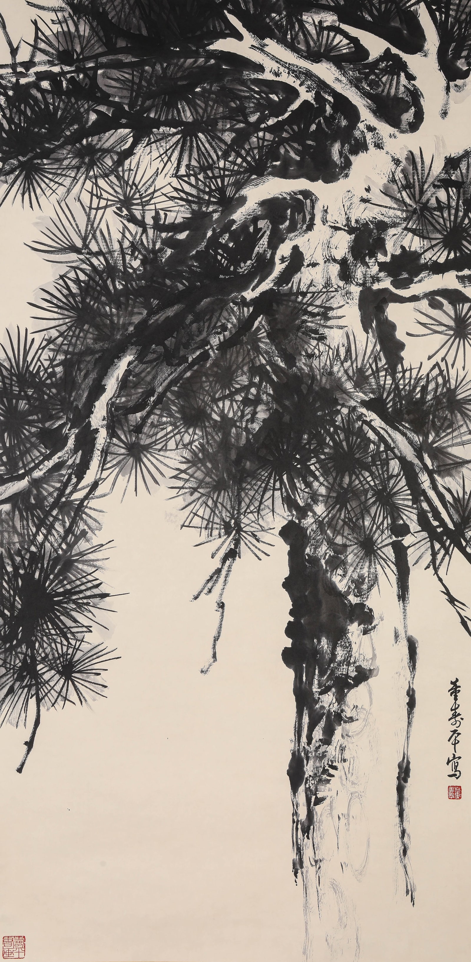 Dong Shouping (1904-1997), attributed to, Pine (1 of 6)