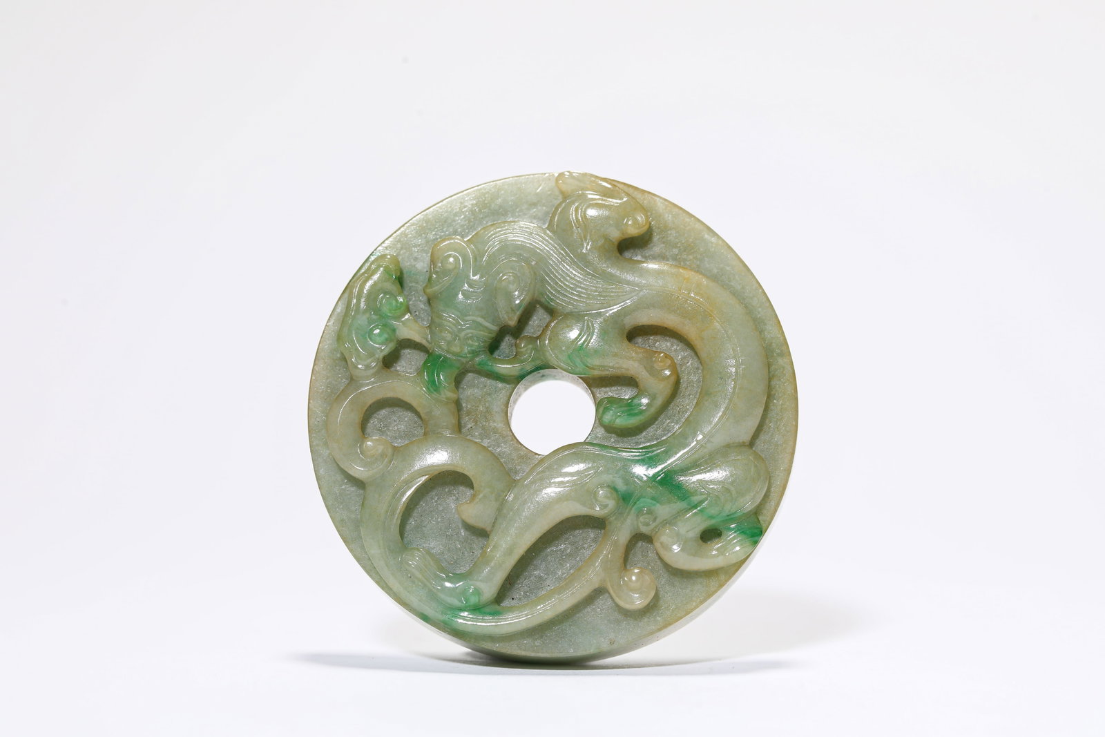 A Jadeite 'Dragon' Bi Disc (1 of 5)
