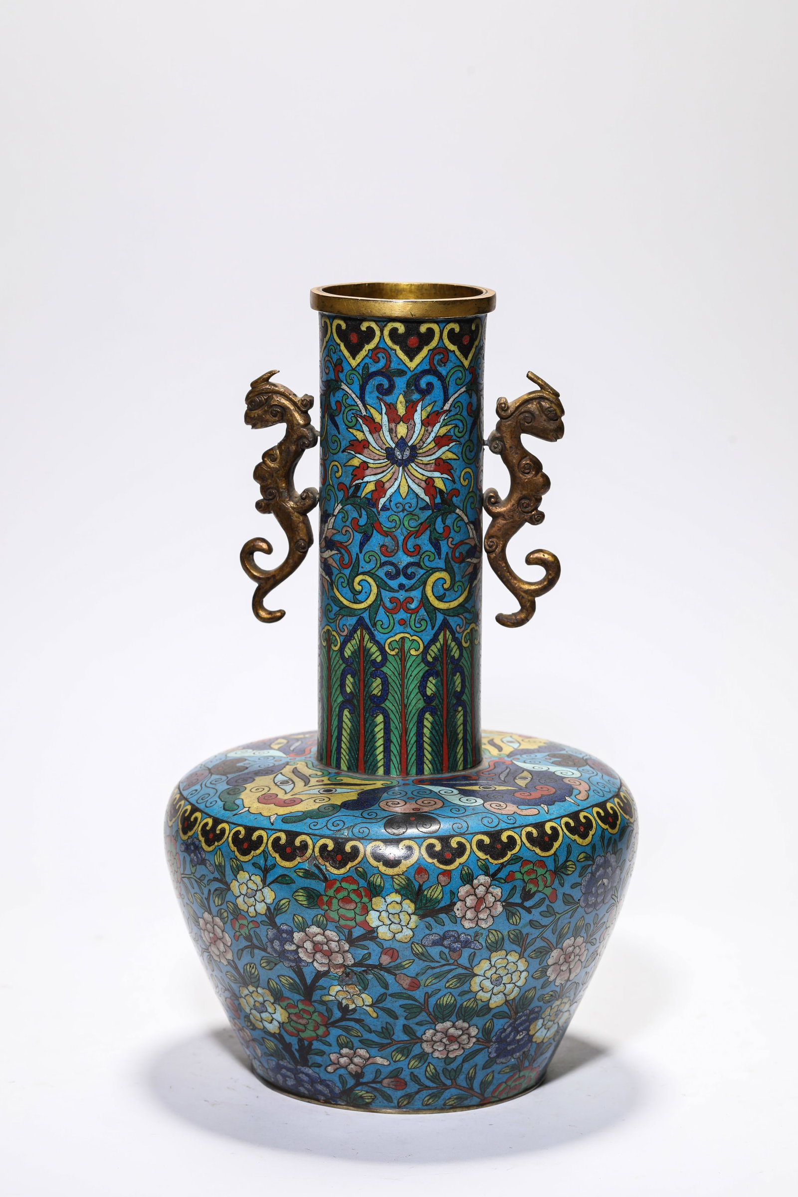 A Cloisonne Enamel 'Floral' Vase (1 of 7)