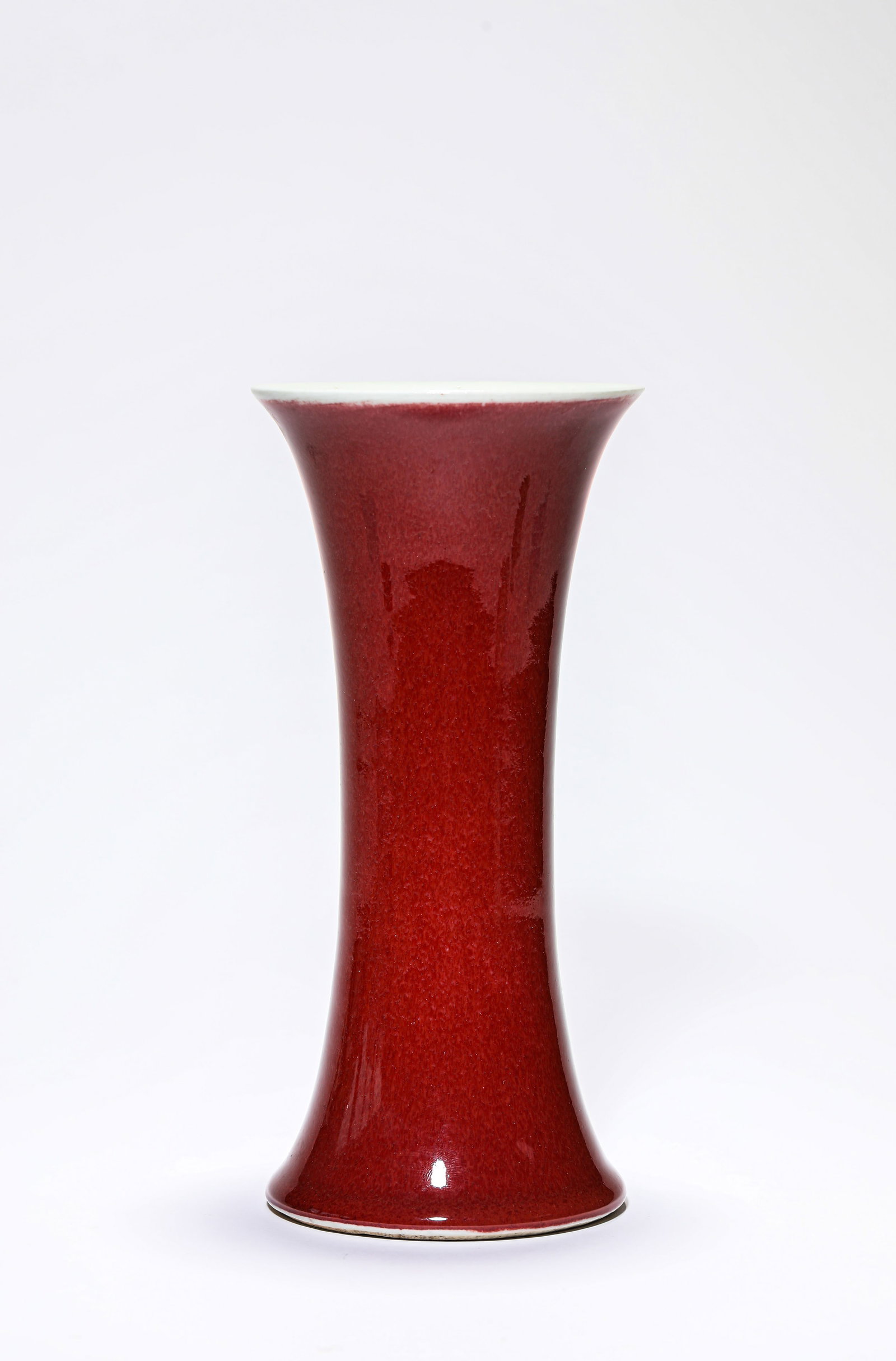 A Langyao Red-Glazed 'Gu' Beaker (1 of 5)