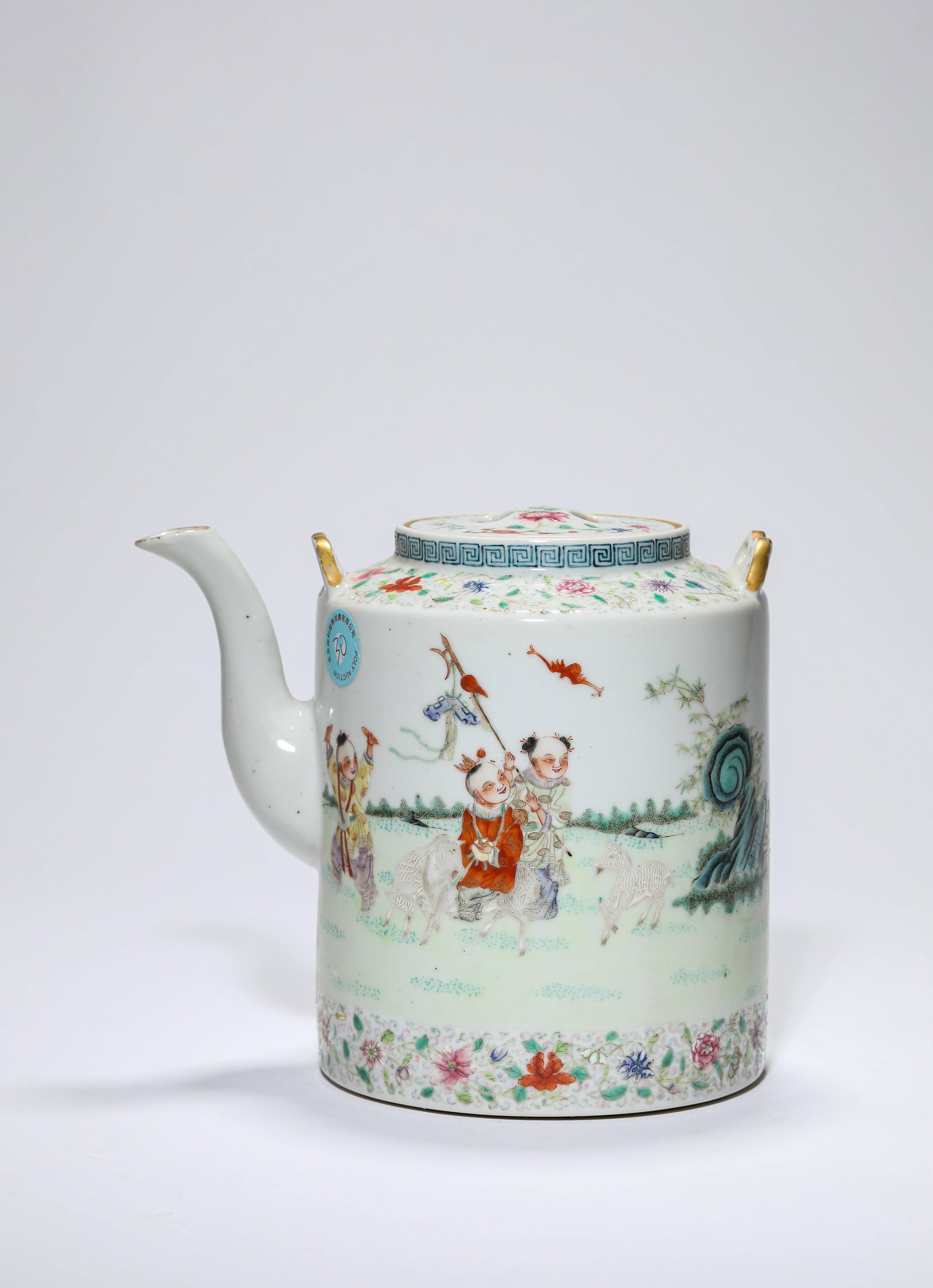 A Famille-Rose 'Children at Play' Teapot (1 of 6)