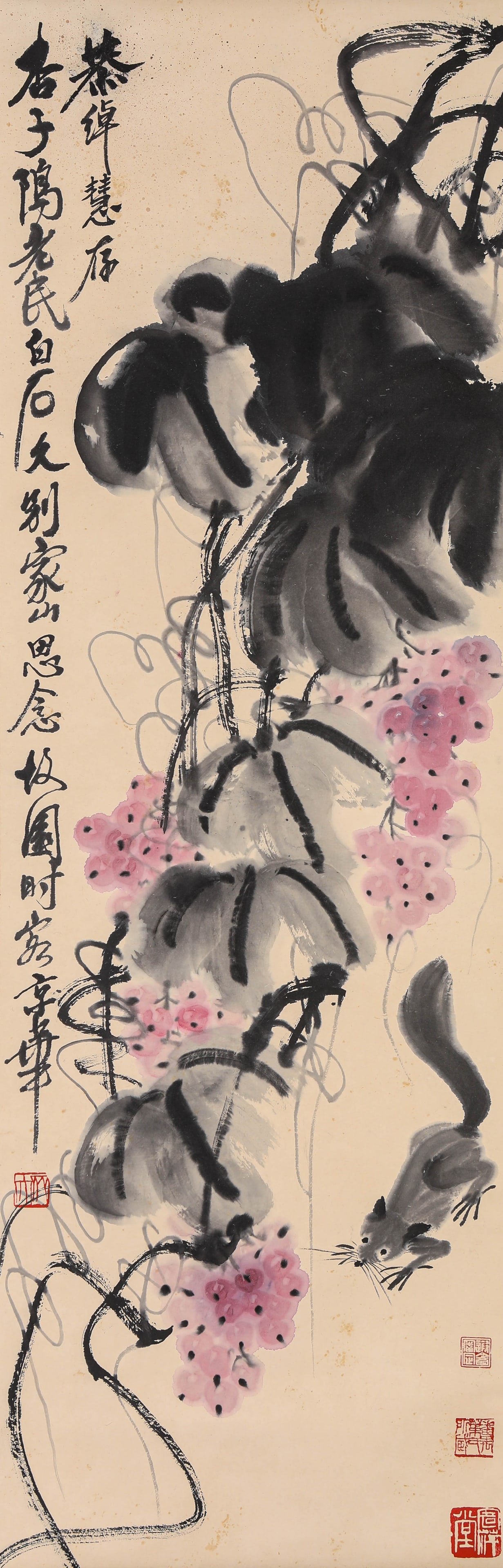 Qi Baishi (1864-1957), attributed to, Garden Delights (1 of 5)