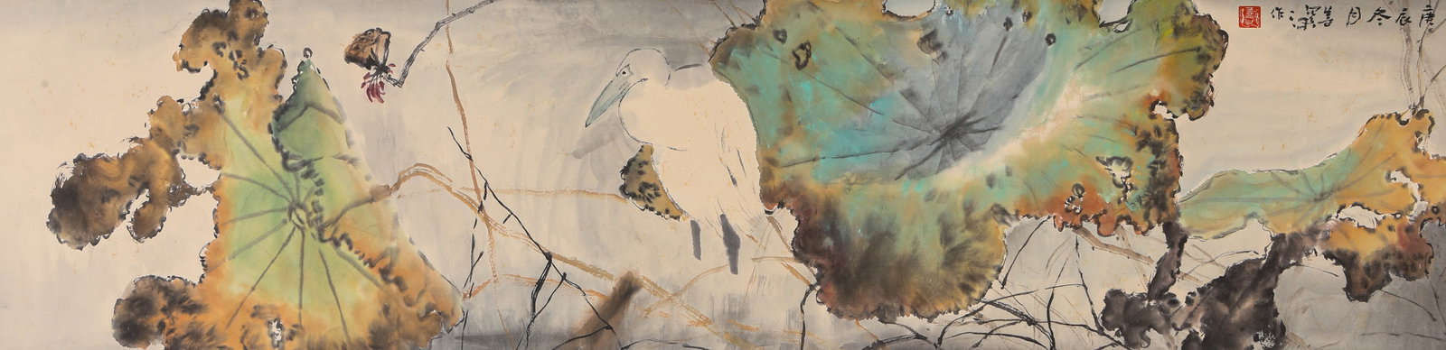 Yang Shanshen (1913-2004), attributed to, Moonlight on Lotus Pond (1 of 6)