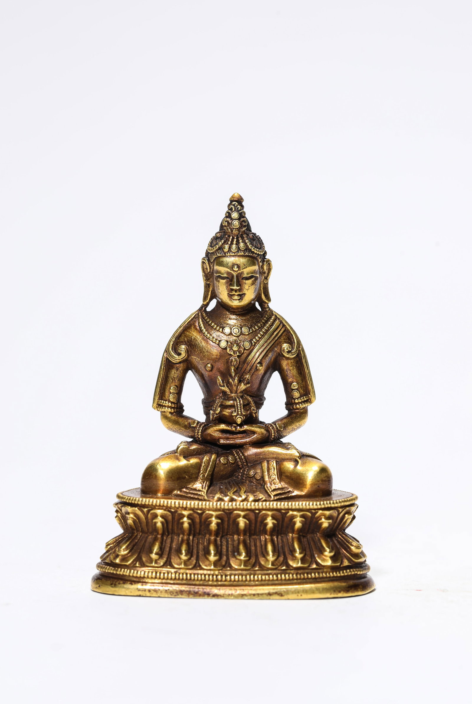 A Gilt-Bronze Figure of Amitayus (1 of 5)