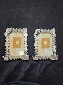 CAT AND FISH BONE PICTURE FRAMES