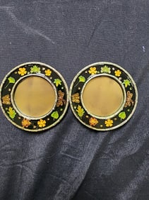 FLORAL LADYBUG & BUTTERFLY ROUND MINI FRAMES