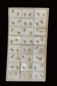 RHINESTONE PEOPLE-SHAPED EARRINGS LOT