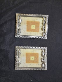 Pair of Fish-Themed Metal Picture Frames