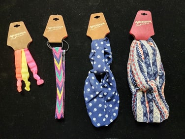 LOT OF 4 ARIZONA JEANS HAIR ACCESSORIES