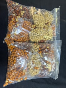 MIXED NATURAL WOOD BEADS-4850 PIECES FOR JEWELRY MAKING & CRAFTS
