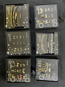 FREE PRESS JEWELRY-6 STUNNING BOX SETS OF BRACELETS & EARRINGS