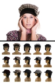 Checkered Bow Accent Cap