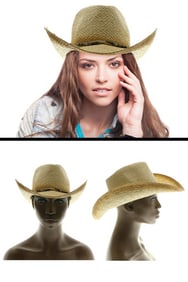 Straw Western Cowboy Hat