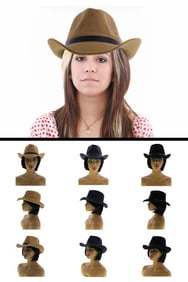 Felt Western Cowboy Hat