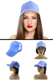 Sky Blue Mesh Trucker Cap