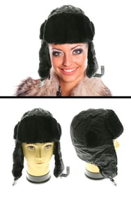 Faux Fur Aviator Trapper Hat