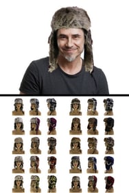 Plaid Faux Fur Trapper Hat