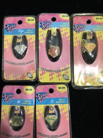 Supergirl Belly Jewelry Lot DC Comics Surgical Steel 14 Gauge