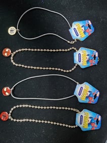 Marvel Spider Man Necklace Lot 4 Piece Vintage Collection