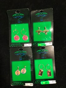 Batman Forever Earrings Lot 4 Pairs