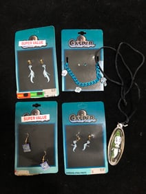 Casper the Friendly Ghost Vintage Jewelry Lot 6 Pieces