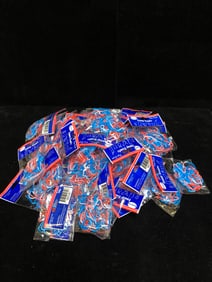 Lot of Tie Dye Silly Bandz Style Rubber Bands Red, White & Blue Bracelets for Kids