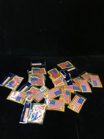 Embroidered American Flag Patches Iron On USA Flag Designs