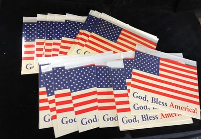 God Bless America American Flag Posters Patriotic Wall Decor