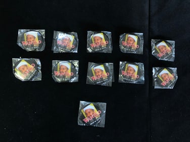 Vintage Wanted Collectible Button Historical Political Memorabilia