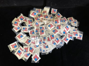 3D Puffy American Flag Stickers Small Individual Packs (Made in Taiwan)