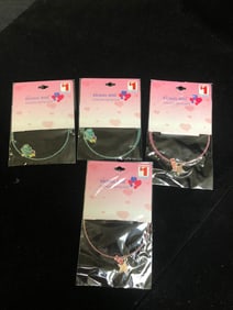 Rachael Rose Fashion Necklace Beaded Charm Necklace with Star or Butterfly Pendant