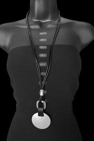 Chicos Bronze Drop Earrings with Clear Crystal Accents