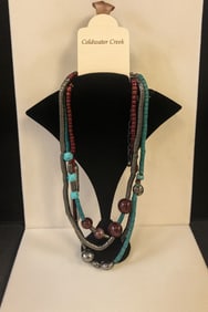 Coldwater Creek Southwestern Beaded Multi-Strand Necklace