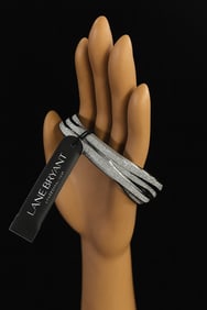 Lane Bryant Silver Glitter Wrap Bracelet