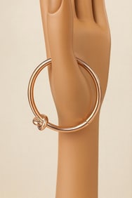 The Limited Rose Gold Knot Bangle Bracelet