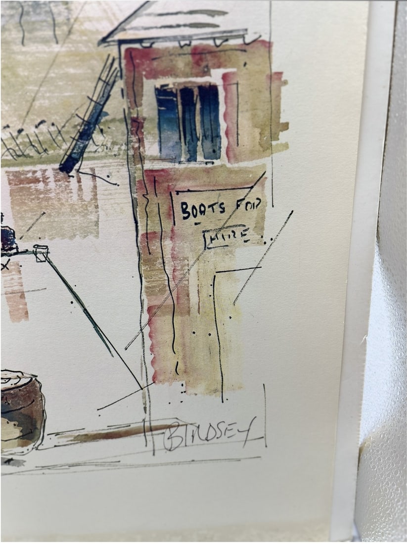 Signed Birdsey Coastal Watercolor - 3