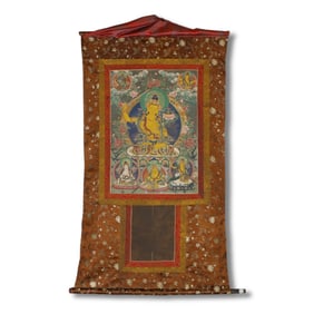 Qing Dynasty Thangka depicting Manjushri