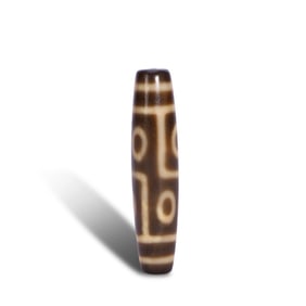 Ming Dynasty or earlier Six-eyed dzi bead