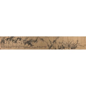 Zheng Banqiao Ink Bamboo (Scroll Painting)