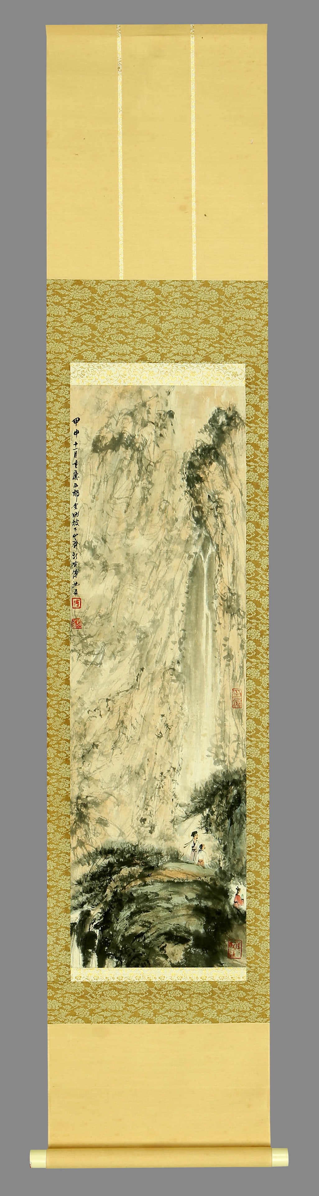 Fu Baoshi mark Waterfall View Map - 2