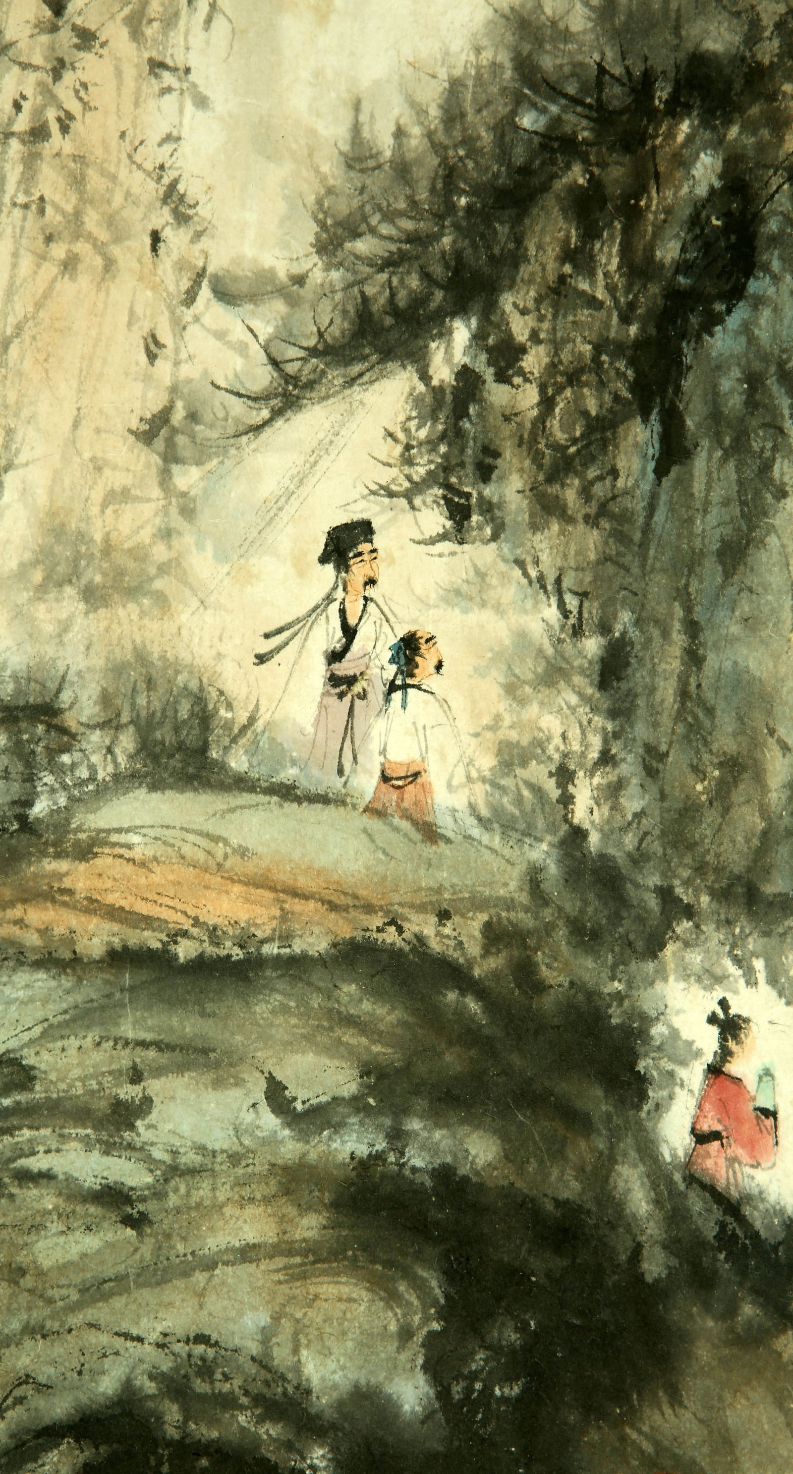 Fu Baoshi mark Waterfall View Map - 6