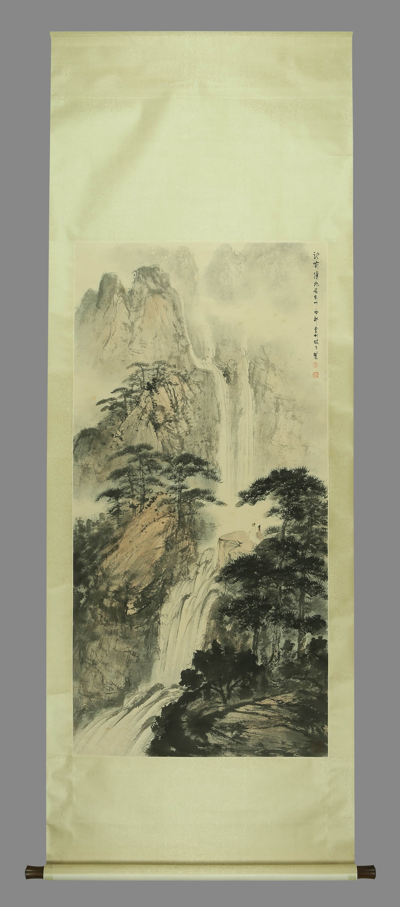 Fu Baoshi mark Waterfall View Map - 2